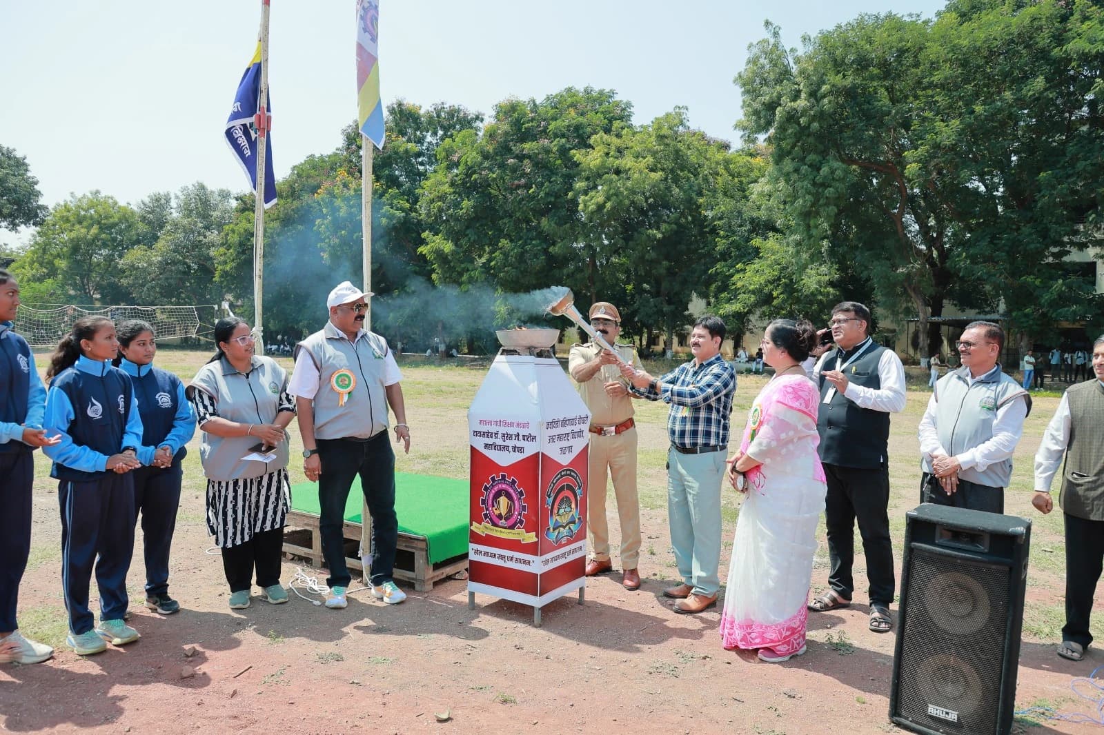 चोपडा महाविद्यालयात आंतरमहाविद्यालयीन मैदानी स्पर्धा